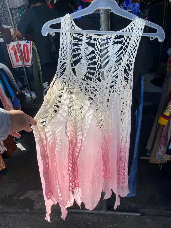 2000s Boho Crochet Ombre Tunic Top (Category: Others Tops) located in Laur. Submitted by itzeco999 (Listing ID 1468314308, Image 2). Description: 299 PLUS SHIP NO ISSUE.