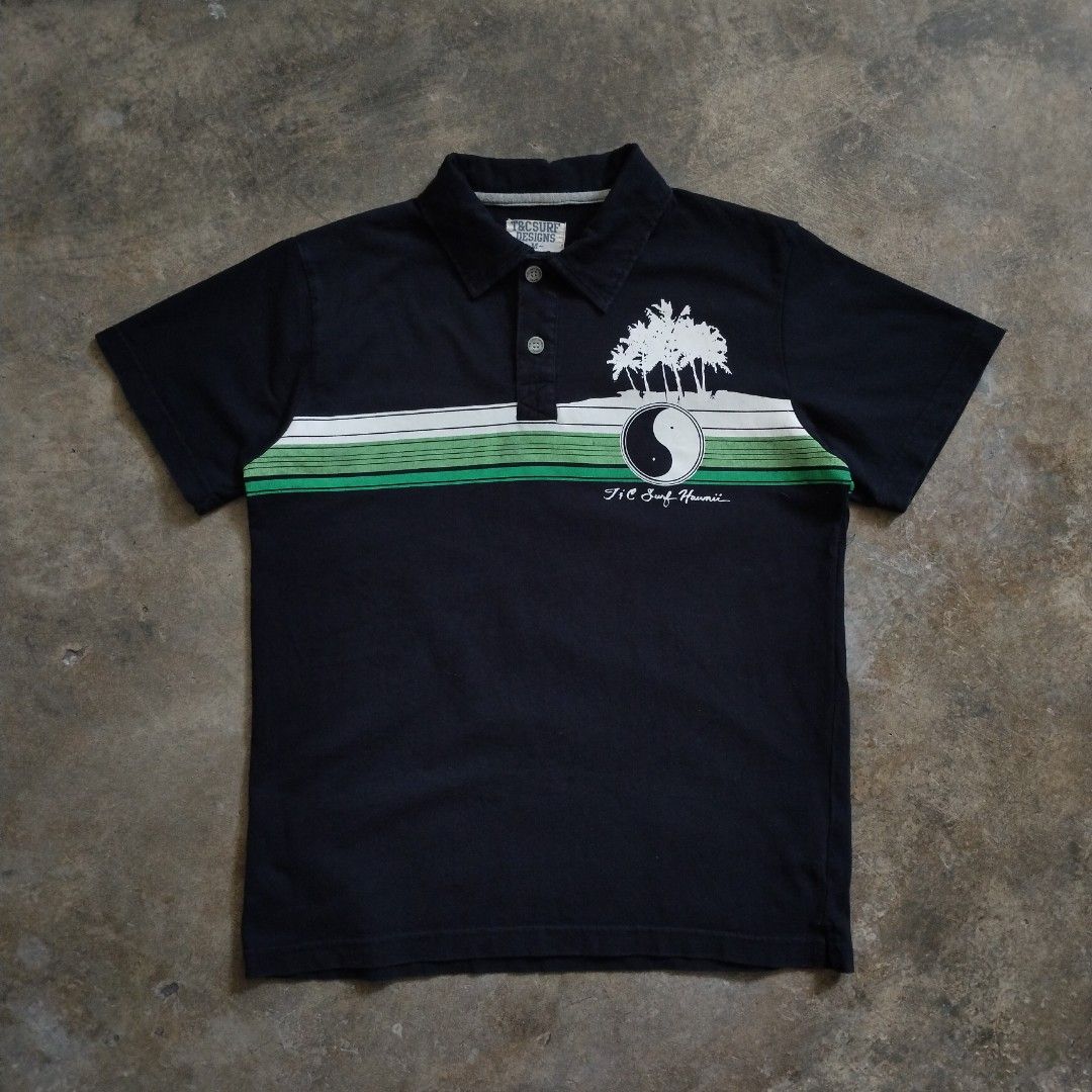 2000s T&C Surf Designs Yin & Yang Poloshirt (Category: Shirts) located in Bulacan. Submitted by hustleoverluckphv2 (Listing ID 1468340313, Image 1). Description: 2000s T&C Surf Designs Yin & Yang Poloshirt Medium on tag Measurements Width - 20" Length - 25" Php 490.
