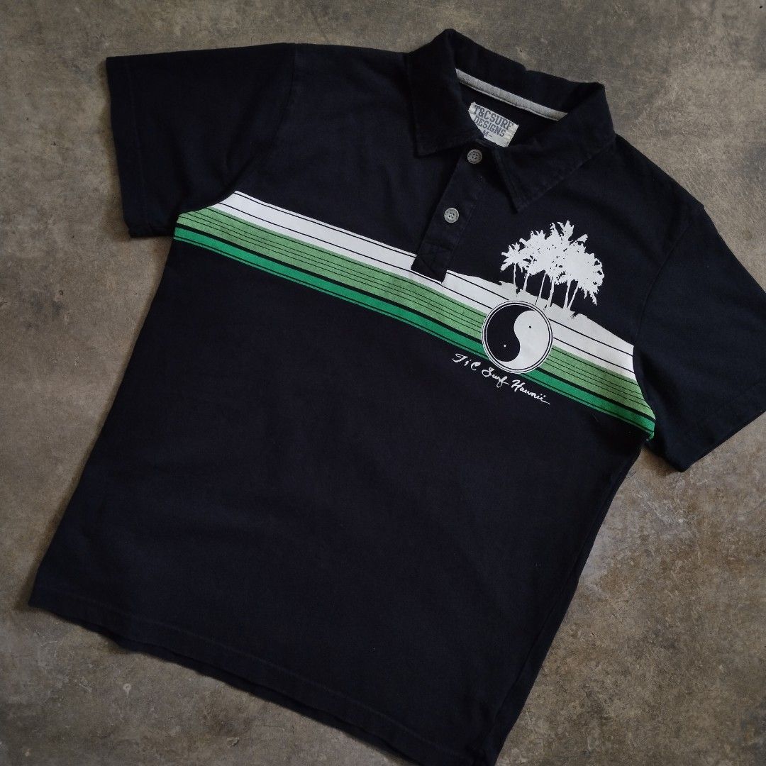 2000s T&C Surf Designs Yin & Yang Poloshirt (Category: Shirts) located in Bulacan. Submitted by hustleoverluckphv2 (Listing ID 1468340313, Image 3). Description: 2000s T&C Surf Designs Yin & Yang Poloshirt Medium on tag Measurements Width - 20" Length - 25" Php 490.