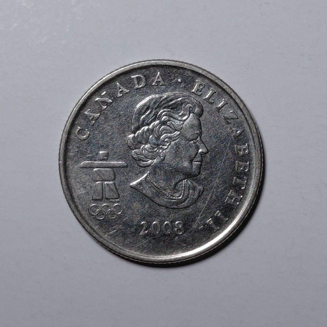 2008 Canada Commemorative 25 Cent Coin (Snowboarding) (Category: Currency) located in Tagbilaran City. Submitted by bennycollectibles (Listing ID 1468304925, Image 2). Description: •Add an additional 150 for shipping.