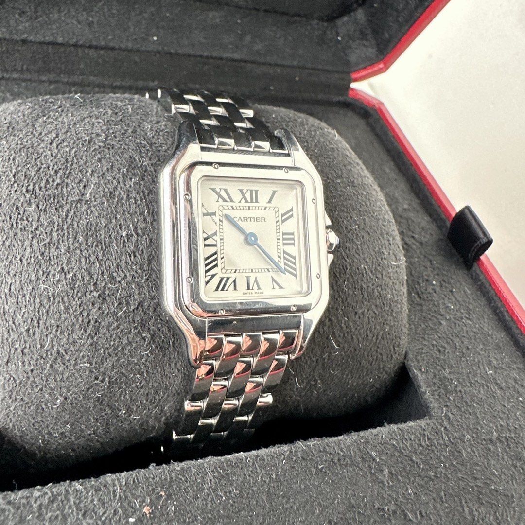 2023 Cartier Panthere Medium (Category: Luxury Watches) located in Cavite. Submitted by hikari_2020 (Listing ID 1468446231, Image 3). Description: CARTIER PANTHERE MEDIUM Highly sought after. Rare piece. REFERENCE: WSP0007 Year 2023 COMPLETE SET: box, paper bag, authenticity card, manual, links Good as new condition, expect hairline scratches Open for offers and authentication.