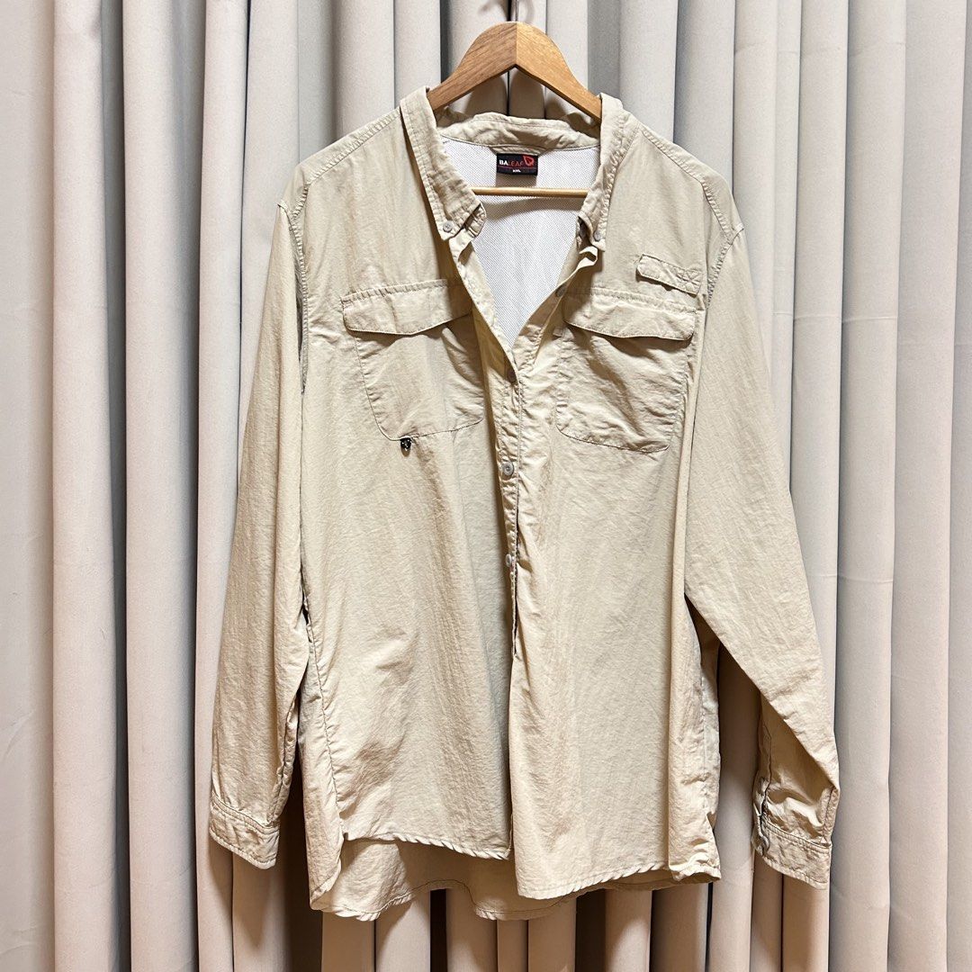 2XL Baleaf Khaki Longsleeves (Category: Longsleeves) located in Rizal. Submitted by from99abovecloset (Listing ID 1468374462, Image 1). Description: CODE:013 Size: 2XL Armhole (laid flat):11” Bust (around): 54” Length (laid flat): 32” Soft poly | loose | like new .