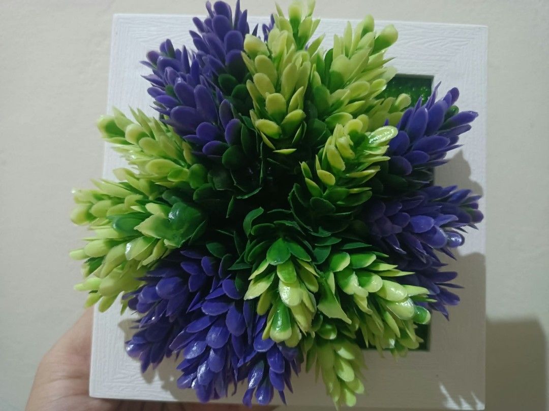 3D Frame with Artificial plants - Wall decor B (Category: Wall Decor) located in Davao. Submitted by lotispreloved (Listing ID 1468478824, Image 1). Description: light weight frame can use double adhesive tape add closely other 3D Frames..