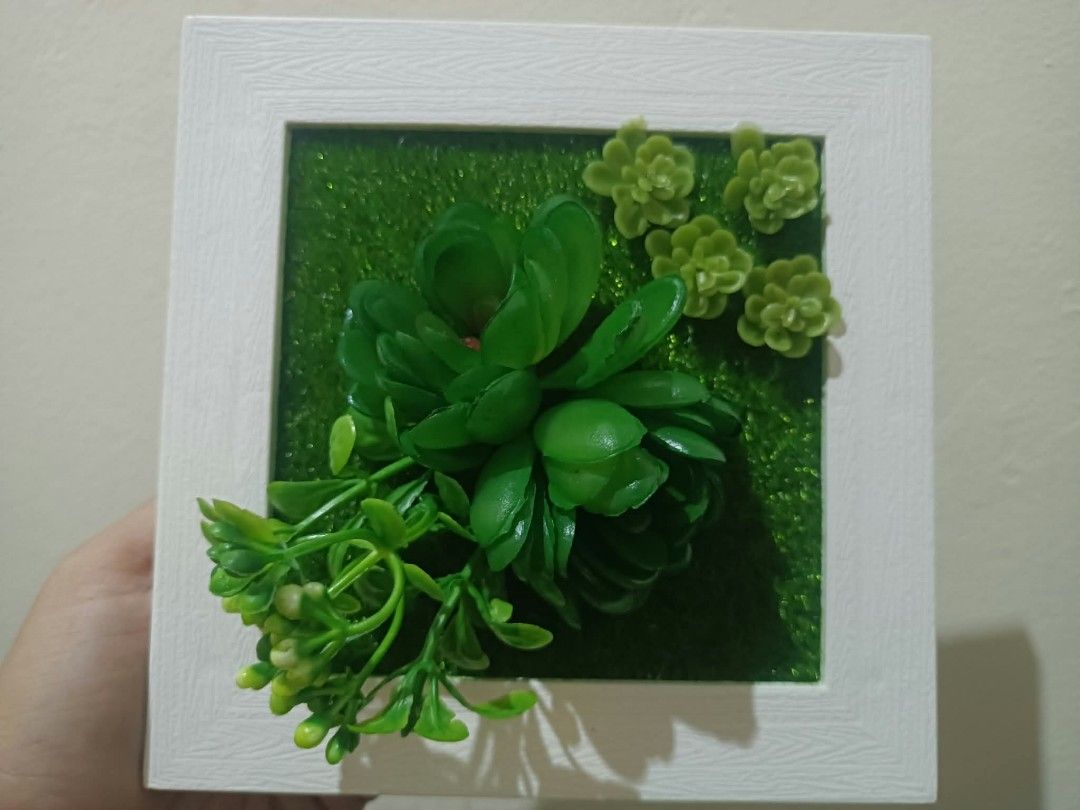 3D Frame with Artificial plants - Wall decor E (Category: Frames & Pictures) located in Davao. Submitted by lotispreloved (Listing ID 1468478996, Image 1). Description: light weight frame can use double adhesive tape add closely other 3D Frames..