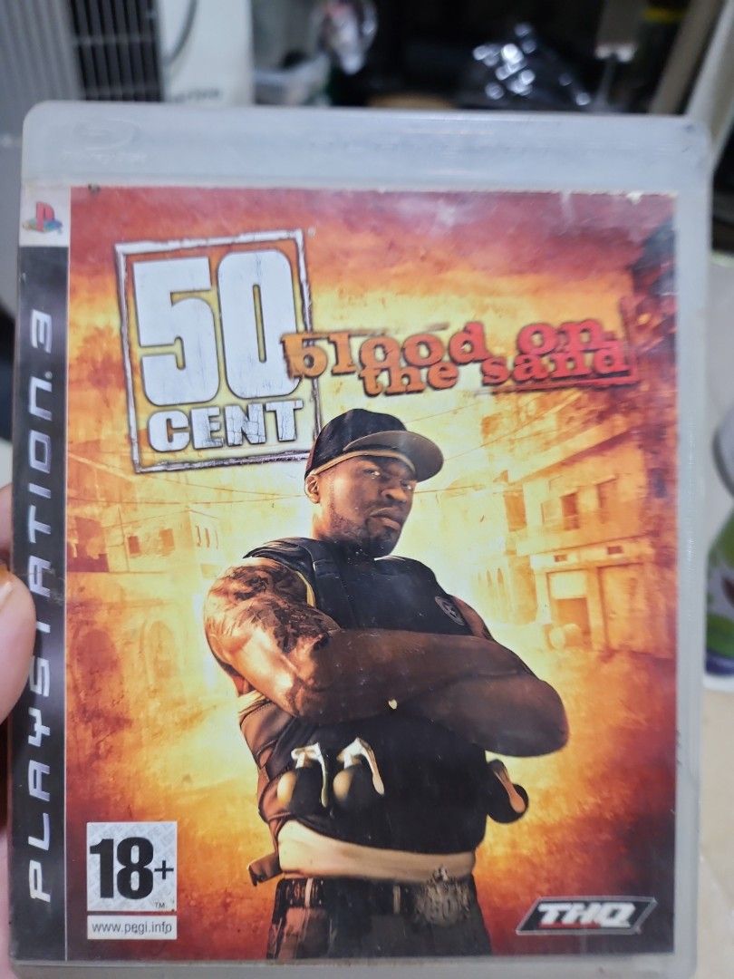 50 Cent Blood on the Sand PS3 Game (Euro version) (Category: PlayStation) located in Quezon City. Submitted by gwift (Listing ID 1468326614, Image 1). Description: - Platform: PlayStation 3 (PS3) - Genre: Action - Release Year: 2009 (THQ / Swordfish Studios) - Rating: 18+ (Mature) - Includes: Original case, cover art insert, instruction booklet, and Blu-ray disc - Condition: Case has minor storage wear; disc is clean and tested - Shipping/Meet-up