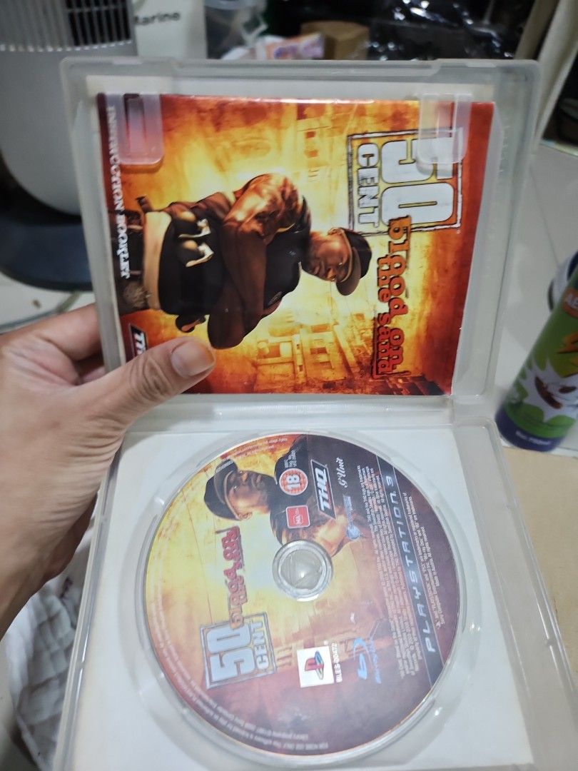 50 Cent Blood on the Sand PS3 Game (Euro version) (Category: PlayStation) located in Quezon City. Submitted by gwift (Listing ID 1468326614, Image 2). Description: - Platform: PlayStation 3 (PS3) - Genre: Action - Release Year: 2009 (THQ / Swordfish Studios) - Rating: 18+ (Mature) - Includes: Original case, cover art insert, instruction booklet, and Blu-ray disc - Condition: Case has minor storage wear; disc is clean and tested - Shipping/Meet-up