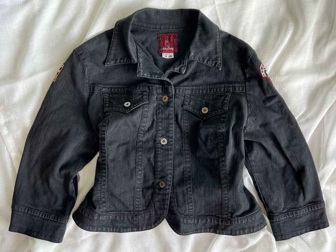 90' Baby phat Crop denim jacket (Category: Coats, Jackets and Outerwear) located in Las Pinas. Submitted by jpicked (Listing ID 1468335686, Image 1). Description: .