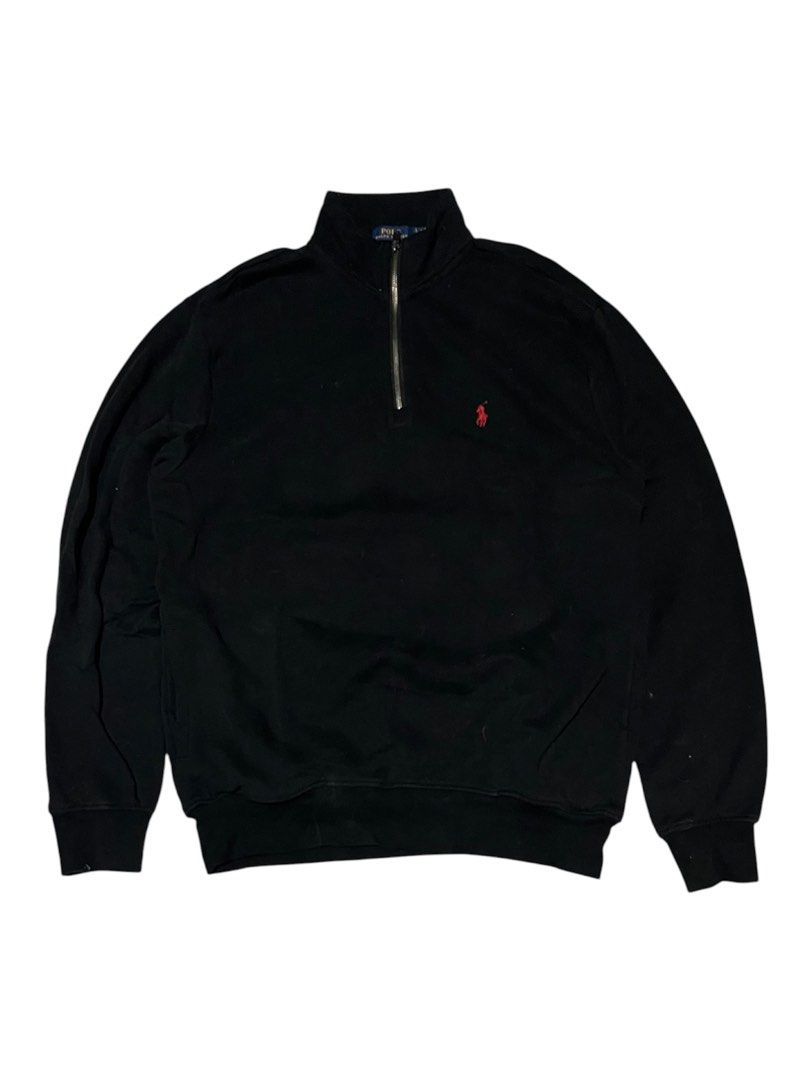 🏷️ Ralph Lauren quarter-zip sweatshirt (Category: Luxury Apparel) located in Manila. Submitted by angelamaec (Listing ID 1468434080, Image 1). Description: Excellent condition 23x29 sleeve length 27 Add ship.