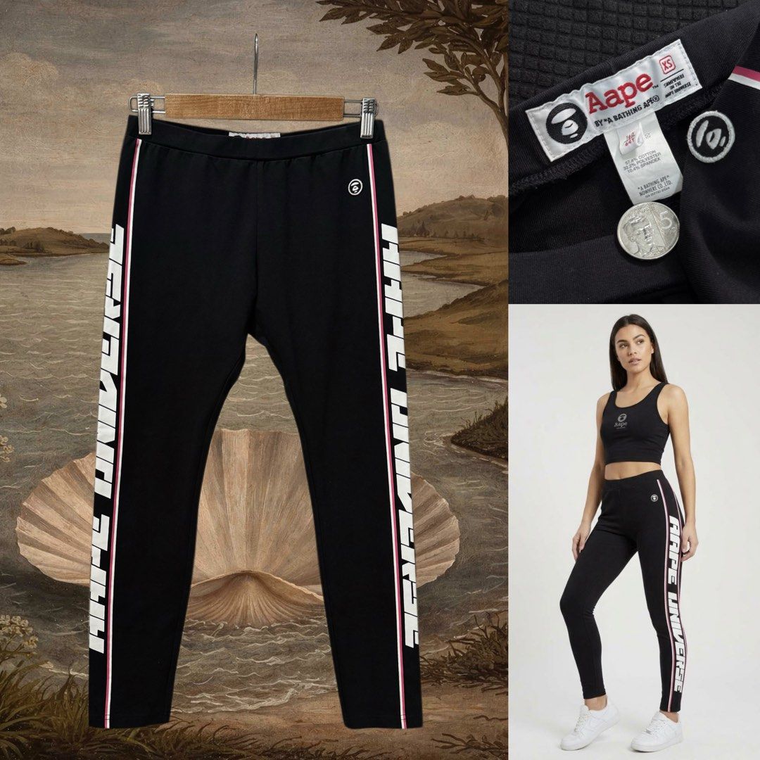 Aape by a bathing ape side script logo leggings (Category: Activewear) located in Dasmarinas. Submitted by Ukaybes (Listing ID 1468305505, Image 1). Description: Aape by a bathing ape side script logo leggings Size 160 / 26-27WL 32.5L Excellent condition M/Mine: 580 DM: Name | Contact | Address & Brgy Please comment MINE only if you’re 100% sure and ready to pay. No return or exchange .