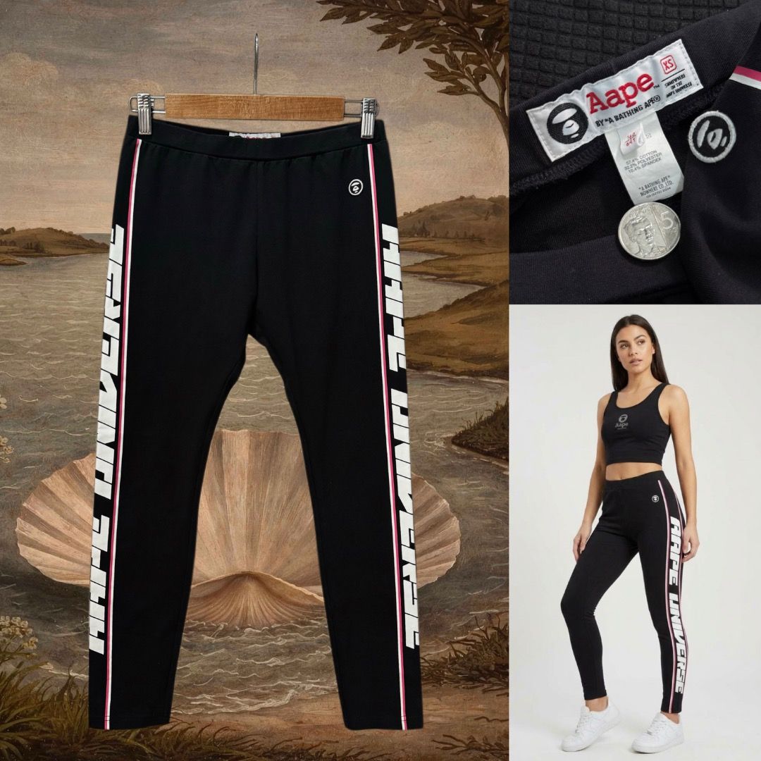 Aape by a bathing ape side script logo leggings (Category: Activewear) located in Dasmarinas. Submitted by thrifteefinds (Listing ID 1468391862, Image 1). Description: Aape by a bathing ape side script logo leggings Size 160 / 26-27WL 32.5L Excellent condition M/Mine: 580 DM: Name | Contact | Address & Brgy Please comment MINE only if you’re 100% sure and ready to pay. No return or exchange .