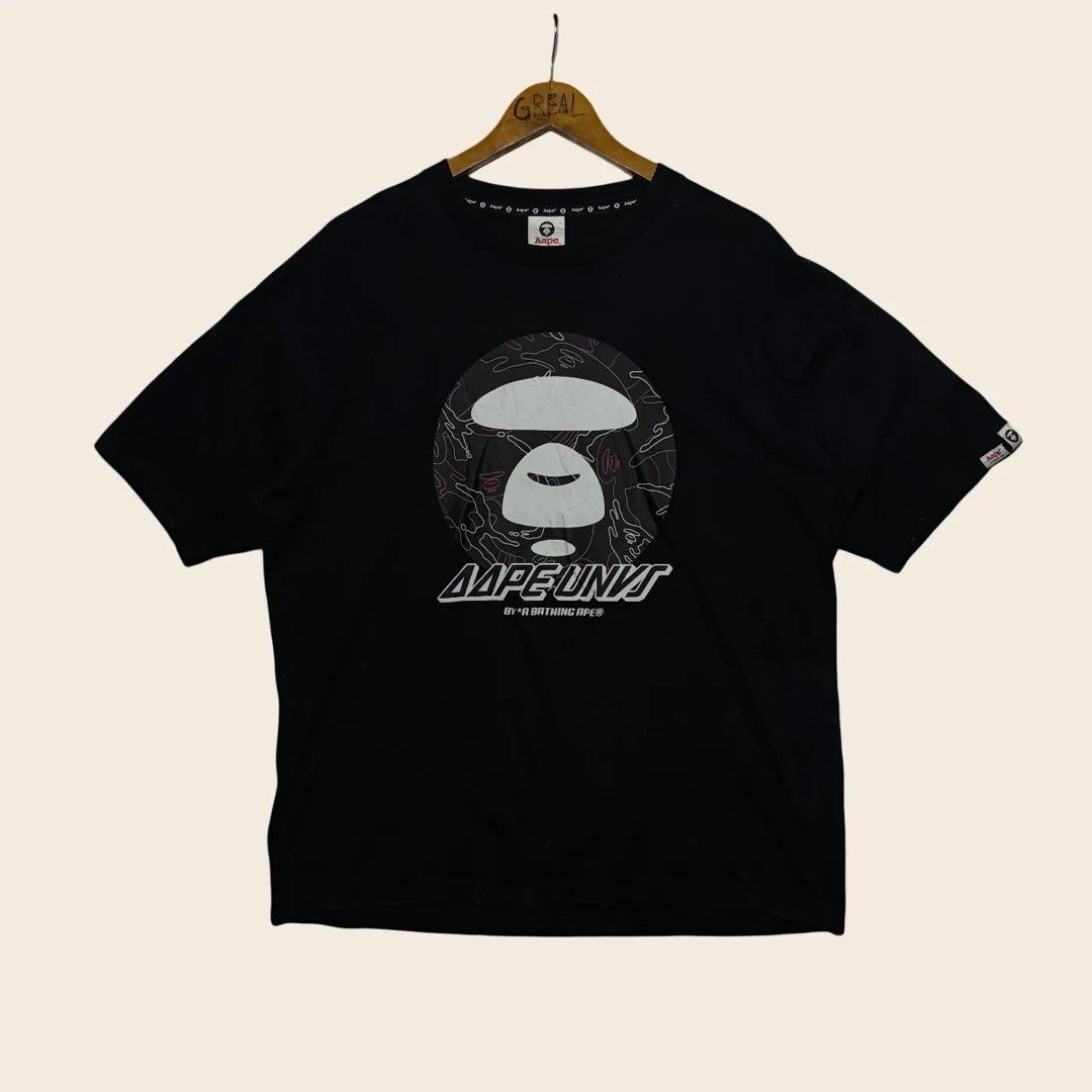 AAPE UNVS T-Shirt (Category: Tshirts & Polo Shirts ) located in Palompon. Submitted by paulrojas13 (Listing ID 1468300047, Image 1). Description: Size: Large (on tag) Dimensions: 24 x 29 Condition: As New Color Rate: 9.9/10 Issue: None .