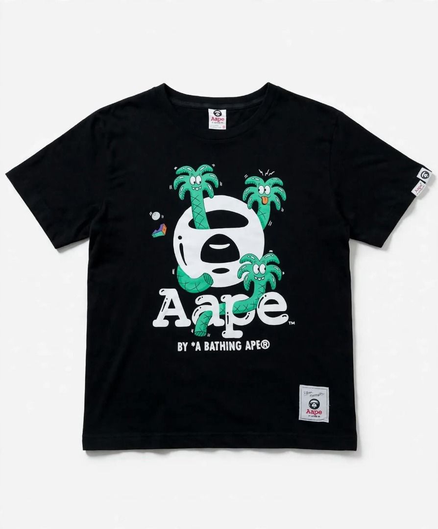 Aape x Steven Harrington Black Tshirt I Tee (Category: Tshirts & Polo Shirts ) located in Aguinaldo. Submitted by baguioukayukay2600 (Listing ID 1468328952, Image 1). Description: .