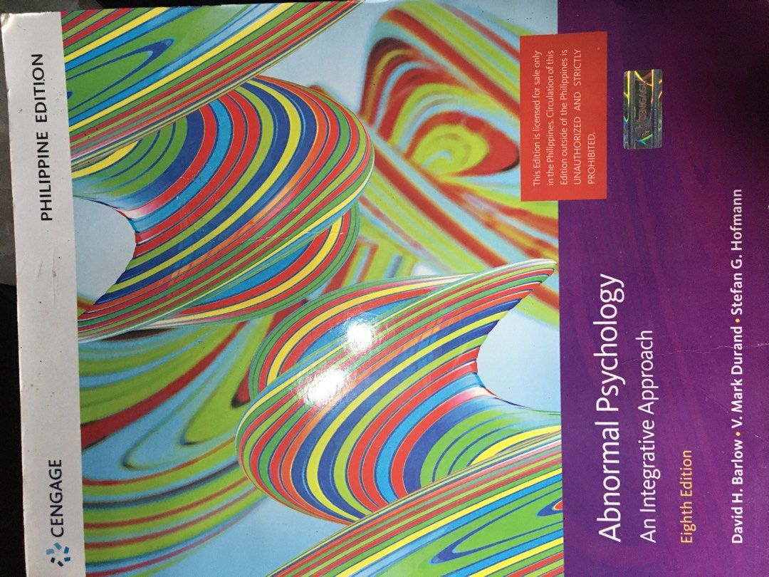 Abnormal Psychology (8th Edition) (Category: Assessment Books) located in Manila. Submitted by eunoia_cool (Listing ID 1468295523, Image 1). Description: New / Not used.