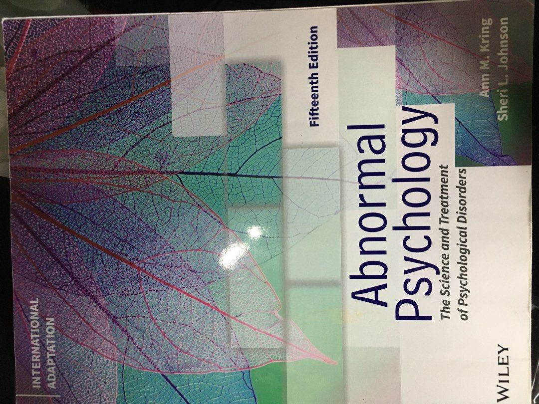 Abnormal Psychology International Adaptation (15th Edition) (Category: Assessment Books) located in Manila. Submitted by eunoia_cool (Listing ID 1468295287, Image 1). Description: New / Not used .