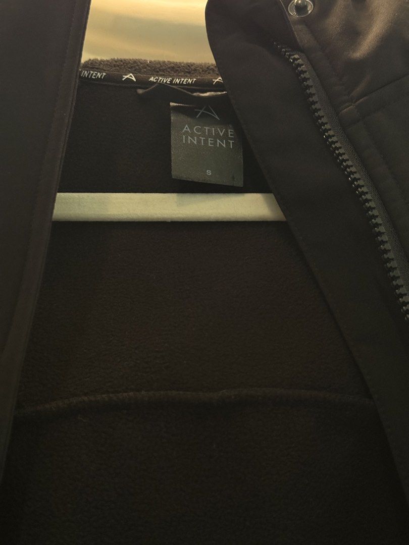 Active Intent Black Hooded Softshell Jacket Size S and L (Category: Coats, Jackets and Outerwear) located in Angeles City. Submitted by adeclutters__ (Listing ID 1468339016, Image 3). Description: - Set of 2 Active Intent black softshell jackets (Sizes: Small and Large) - Cozy fleece lining for extra warmth during chilly days - Zip-up front design with adjustable hood drawstrings - Secure zipped chest pockets for your essentials - Versatile outer