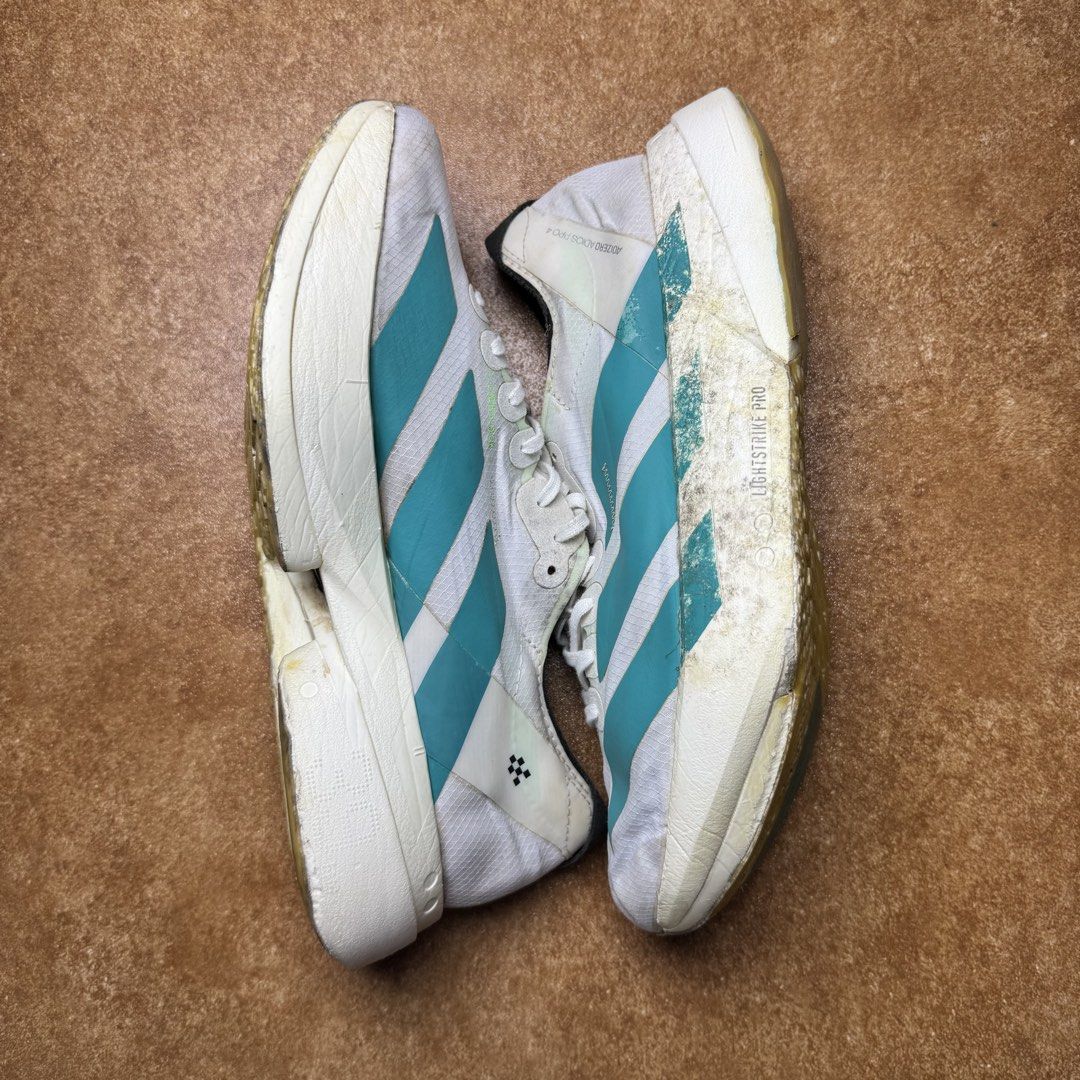 ADIDAS ADIZERO PRO 4 (Category: Sneakers) located in Panabo. Submitted by shoerarefinds (Listing ID 1468302316, Image 3). Description: ADI ZERO PRO 4 SIZE: CM 28 / EURO 44 / US 10 Goood Condition, stains on outsole Replace outsole (not noticeable) LOCATION: PANABO CITY, DAVAO DEL NORTE, 8105 2200 FREESHIPPING .