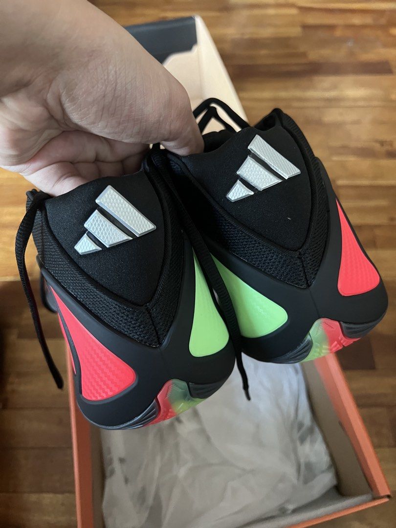 Adidas AE 2 “Christmas” size 8.5 New (Category: Sneakers) located in Makati City. Submitted by sneakersnselvedge (Listing ID 1468286468, Image 3). Description: Size 8.5 US but fits 9 Comes with box and extra laces. Never used for basketball. Fitted only. Reason For Selling: Dami nang basketball shoes. Need to downsize pairs na hindi sinusuot. Meetups in Rockwell Makati. .
