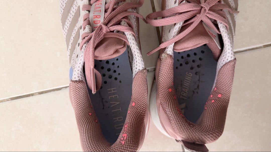 Adidas Dropset 3 (Category: Sneakers) located in Makati City. Submitted by preloved_by_gg (Listing ID 1468386409, Image 2). Description: - Brand: Adidas Dropset 3 - Color: Dust Pink - Size: Women's US 7.5 / UK 6 / - Features: Breathable mesh upper, Torsion System sole plate, Lighttraxion rubber outsoles - Condition: Minor wear on treads and insoles, plenty of life left, freshly cleaned and gym-ready.