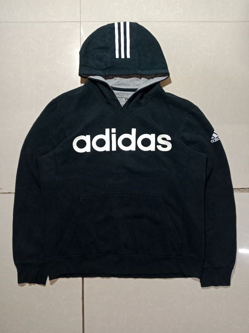 ADIDAS ESSENTIALS BIG LOGO HOODIE (Category: Hoodies) located in Ozamiz City. Submitted by khean_ibale (Listing ID 1468394289, Image 1). Description: -SIZE: M -COLOR RATE: 9/10 -CONDITION: 9/10 (COLOR MAY VARY DUE TO LIGHTING).