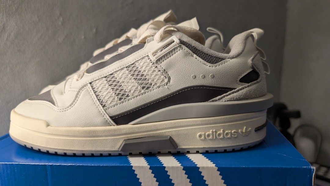 Adidas Forum Mod Low Orbit Grey Size US 8.5 (Category: Shoe inserts & accessories) located in Manila. Submitted by nizal.aaron (Listing ID 1468401238, Image 3). Description: - Brand: Adidas - Model: Forum Mod Low - Colorway: Orbit Grey, Charcoal, and Cloud White - Size: US 8.5 / UK 8 / EU 42 - Condition: Brand new with tags and original blue shoebox - Style: Chunky retro court design with mesh and leather upper - Details: Thick rope laces and bra