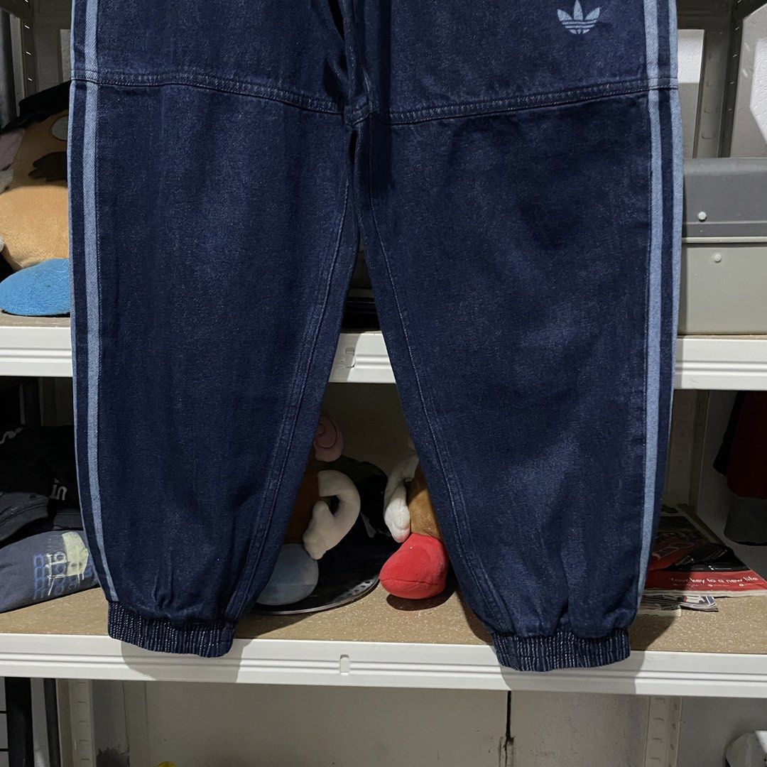 Adidas Japona Denim Track Pants (Category: Jeans) located in Porac. Submitted by good.thriftsph (Listing ID 1468441685, Image 2). Description: 26-34 waist 37 length Brand New Condition Denim Track Pants Jogger Type srp around 6500 selling for only 1850 Gcash•JNT porac pampanga.
