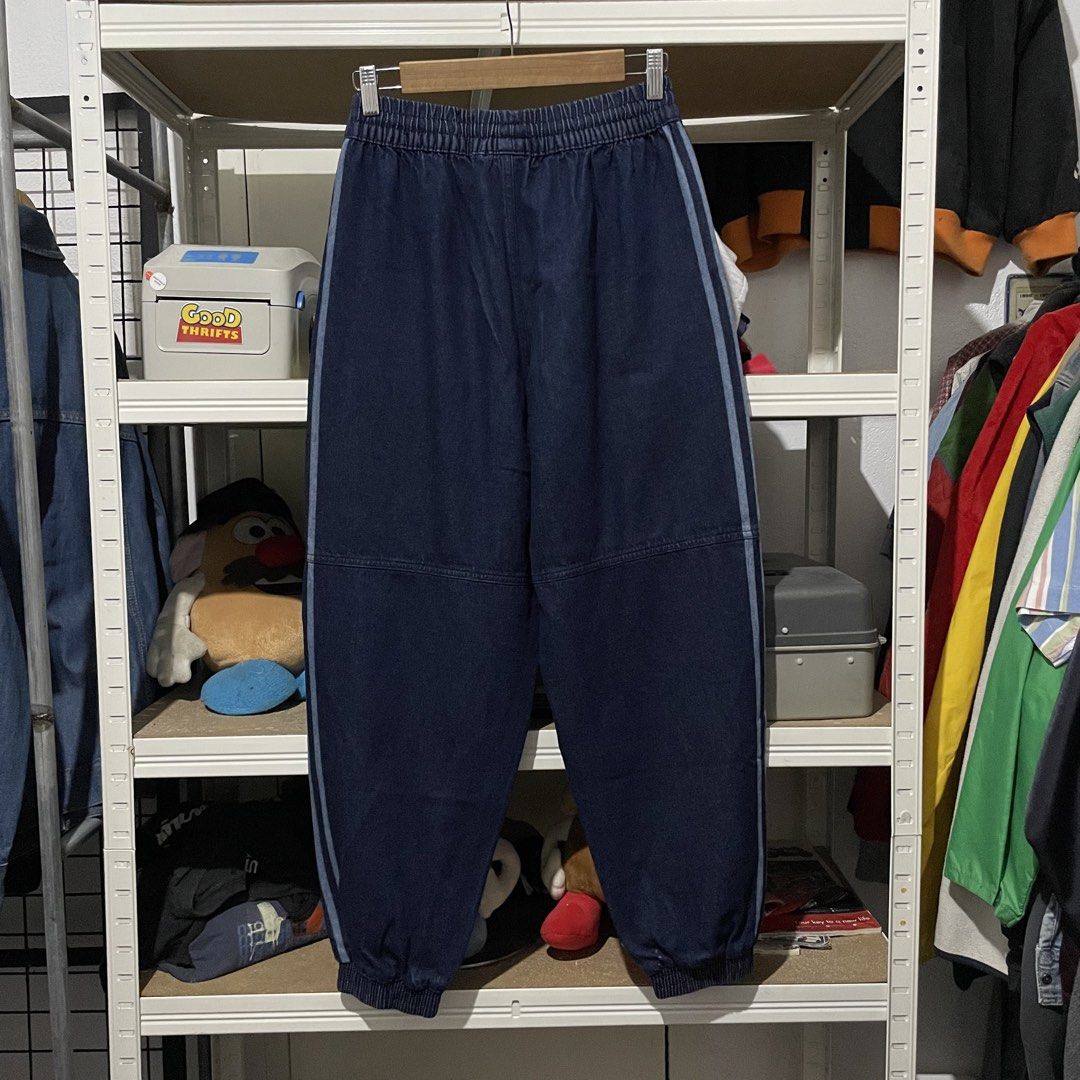 Adidas Japona Denim Track Pants (Category: Jeans) located in Porac. Submitted by good.thriftsph (Listing ID 1468441685, Image 3). Description: 26-34 waist 37 length Brand New Condition Denim Track Pants Jogger Type srp around 6500 selling for only 1850 Gcash•JNT porac pampanga.