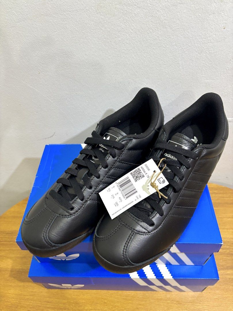 ADIDAS K74 (Category: Sneakers) located in Manila. Submitted by space_tiger (Listing ID 1468417349, Image 1). Description: Adidas K74 Black Sneakers – Brand-new and never worn, featuring a sleek all-black design, classic Adidas branding, and a comfortable, durable sole. Perfect for casual wear and everyday styling..