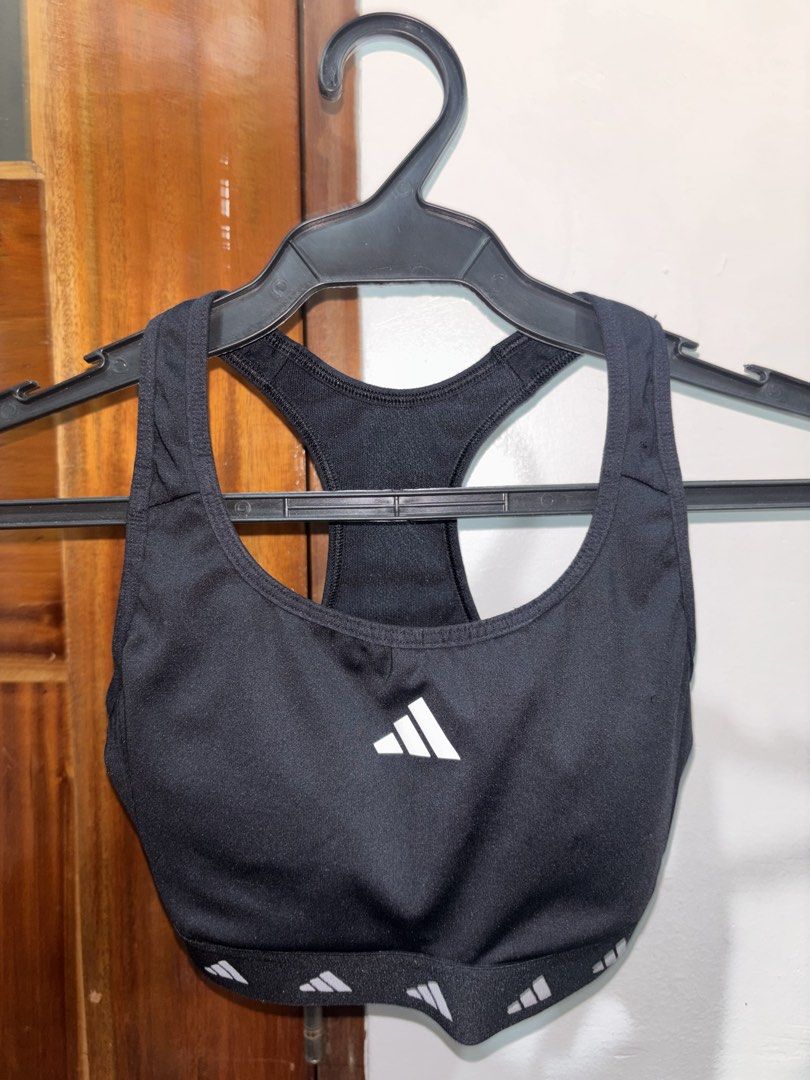 Adidas Medium Support Sports Bra (Category: Undergarments & Loungewear) located in Manila. Submitted by royalfox_a16016 (Listing ID 1468401910, Image 1). Description: Sports bra/Running Bra Size-XS 165/76A Only used twice Rfs: too small for me.