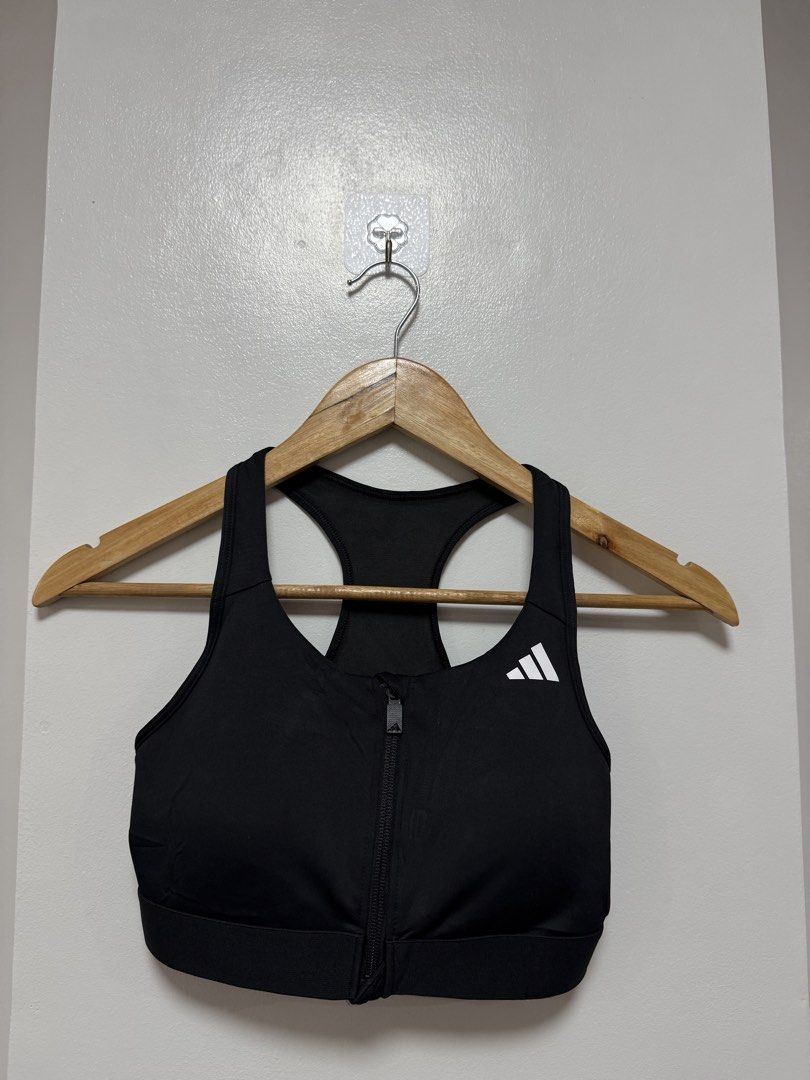Adidas Optime Essentials Workout Zip-Front Medium Support Sports Bra (Category: Activewear) located in Cauayan City . Submitted by msdianavarro (Listing ID 1468455127, Image 1). Description: Like new Med on tag.