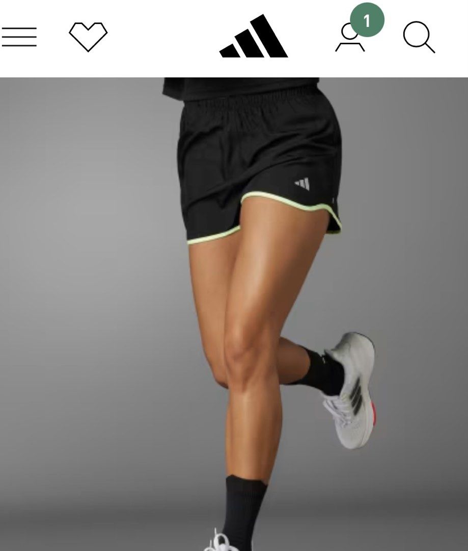 ADIDAS Running Short with Brief Liner (Small) (Category: Activewear) located in Manila. Submitted by dayclutter (Listing ID 1468442337, Image 1). Description: Like new.No Flaw/issue. Waist 28-34 inches Length 14-15 inches.