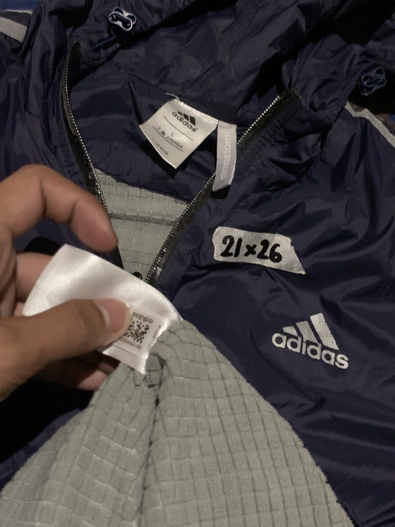 ADIDAS TRACKJACKET (Category: Coats, Jackets and Outerwear) located in Quezon. Submitted by lowslow_ (Listing ID 1468307411, Image 2). Description: NO ISSUE AS NEW CONDITION.