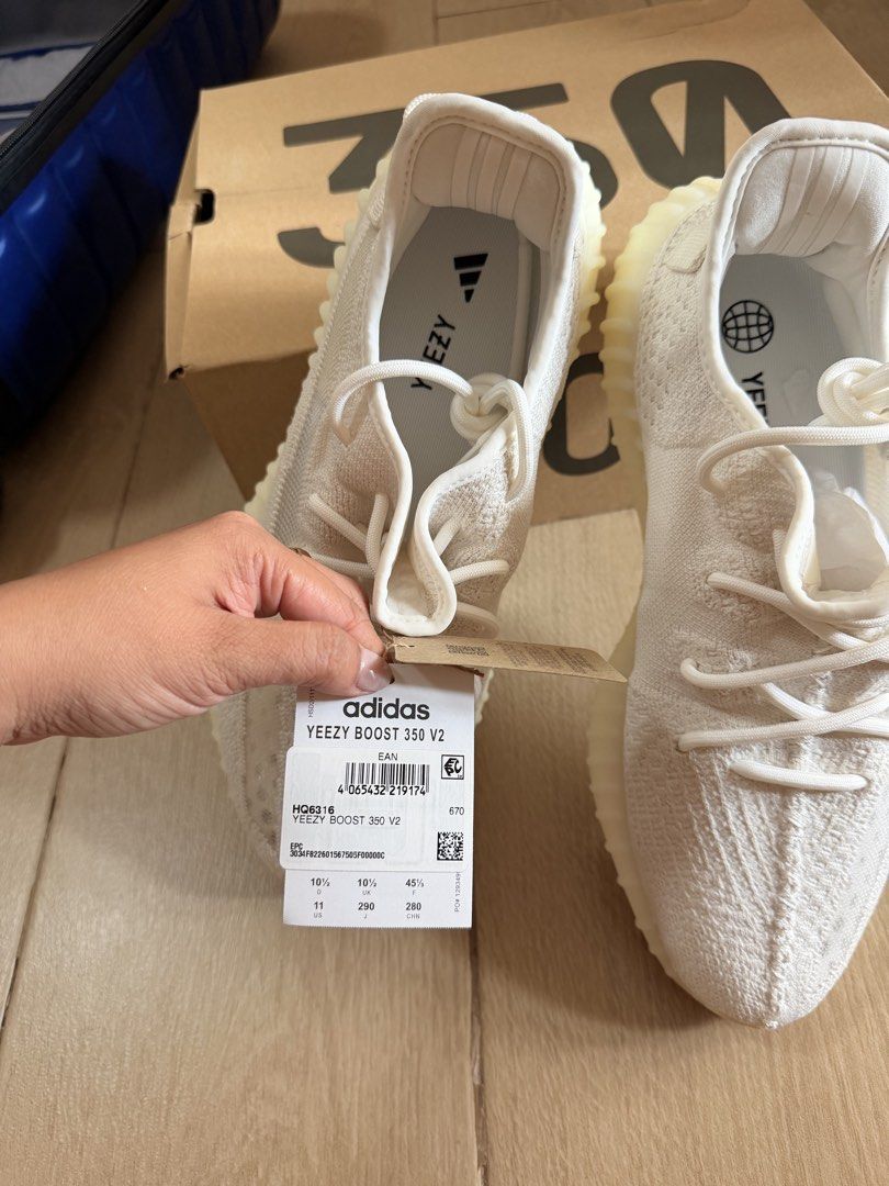 Adidas Yeezy Boost 350 V2 Bone HQ6316 (Category: Sneakers) located in Manila. Submitted by marypani9939238 (Listing ID 1468328422, Image 1). Description: - Item: Adidas Yeezy Boost 350 V2 - Colorway: Bone / Triple White - Size: US 11 / UK 10.5 - Condition: Brand new, never worn - Inclusions: Original box and tags still attached - Authentic and ready to ship!.
