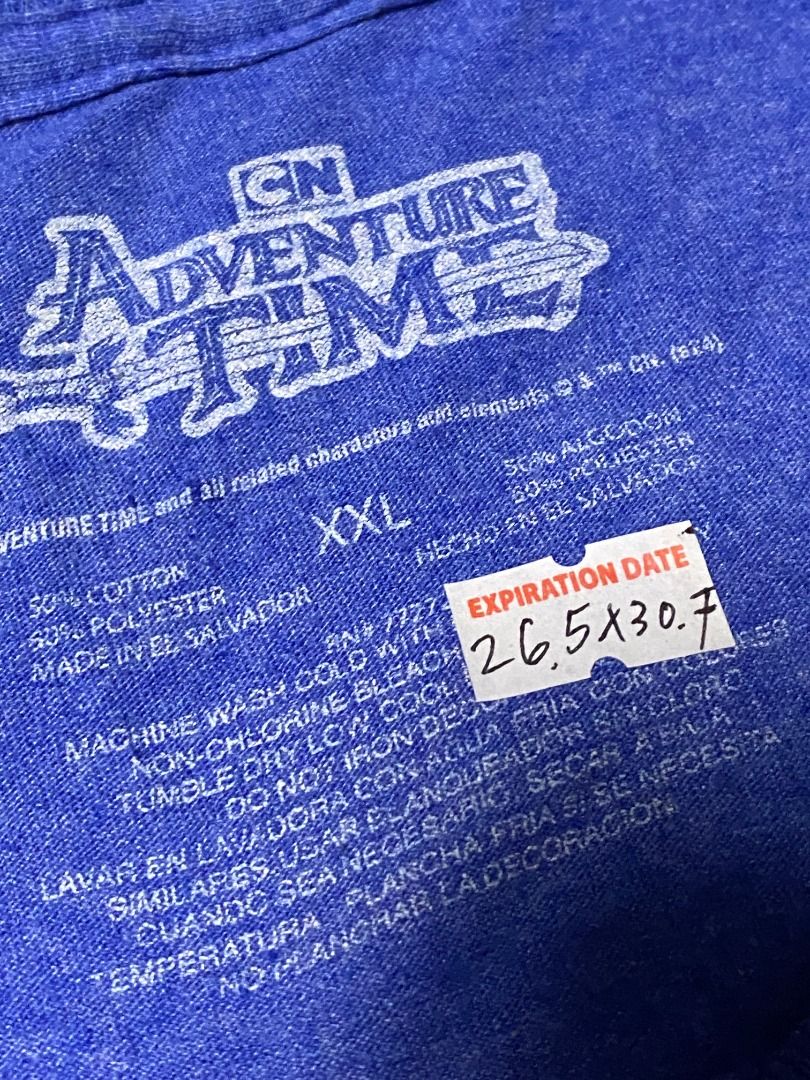 Adventure time | cartoon shirt (Category: Tshirts & Polo Shirts ) located in Las Pinas. Submitted by all_details_posted (Listing ID 1468421175, Image 2). Description: minimal crackprints, small lints.