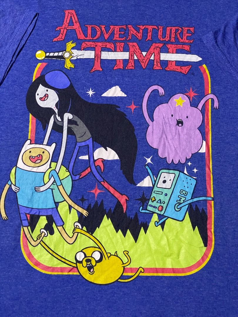Adventure time | cartoon shirt (Category: Tshirts & Polo Shirts ) located in Las Pinas. Submitted by all_details_posted (Listing ID 1468421175, Image 3). Description: minimal crackprints, small lints.
