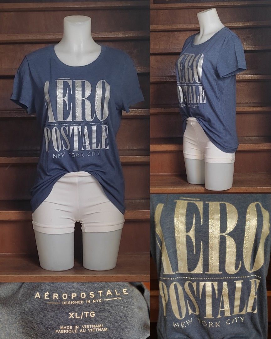 AERO SHIRT (Category: Shirts) located in Baguio. Submitted by bellscoollections (Listing ID 1468434747, Image 1). Description: AEROPOSTALE SHIRT L-XL LIKE NEW - GOOD AS NEW SOLID PRINT WITH STONES DM FOR FASTER TRANSACTIONS OPEN FOR SHIPPING VIA J&T (payment first +sf) MOP: GCASH.