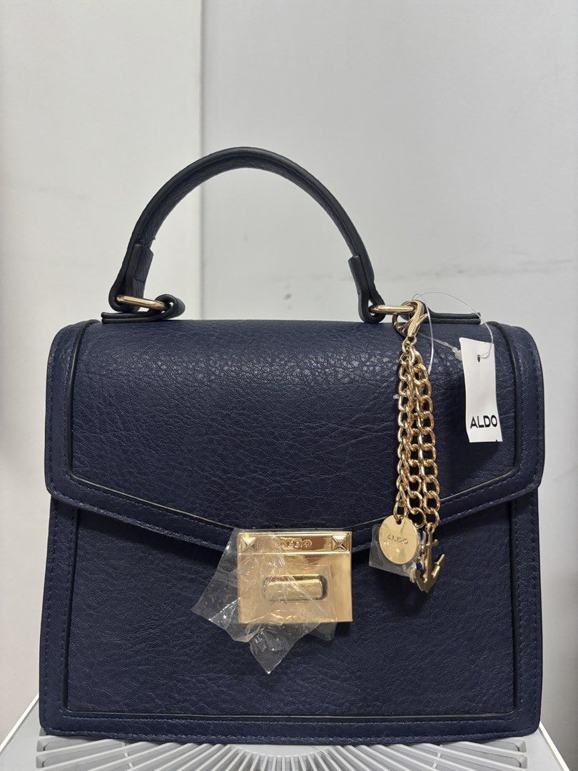 ALDO Navy Blue Structured Top Handle Handbag (Category: Shoulder Bags) located in Quezon City. Submitted by darlsalonga (Listing ID 1468427905, Image 1). Description: Mop : maya/bpi.