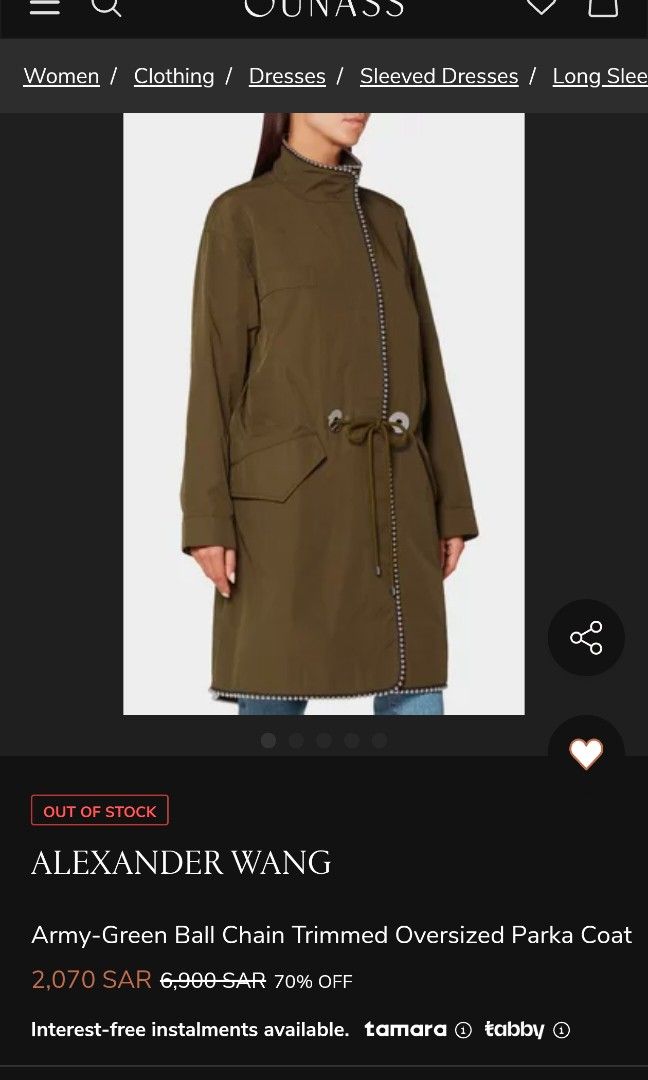 Alexander Wang fishtail parka (LAMPO ZIP ) (Category: Coats, Jackets and Outerwear) located in Baguio. Submitted by archival_thrifted.ph. (Listing ID 1468339794, Image 3). Description: FOR SALE‼️ .ALEXANDER WANG FISHTAIL PARKA BALL CHAIN TRIMMED OVERSIZED .STILL IN GOOD CONDITION .NORMAL SIGNS OF USAGE .MISSING NECKTAG .BEST FIT LARGE .PHP 1380 PLUS SF .❌❌ COP/COD .MOP GCASH .COURIER J&T .BAGUIO AREA .DM FOR SURE BUYER TY.