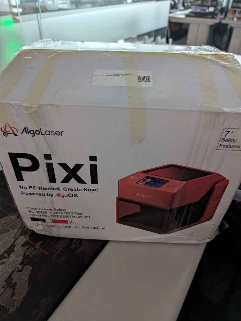 AlgoLaser Pixi Smart Laser Engraver (Category: Printers, Scanners & Copiers) located in Quezon City. Submitted by granddeer_fe2895 (Listing ID 1468285429, Image 1). Description: 🔴 FOR SALE: AlgoLaser Pixi 1.5W IR Laser Engraver – BRAND NEW! 💰 Asking Price: ₱22,000 (Negotiable) Selling my AlgoLaser Pixi 1.5W 1064nm Infrared Laser Engraver. Brand new and never used for engraving. Machine has been tested and is working properly. ✨ Features ✅ Compa