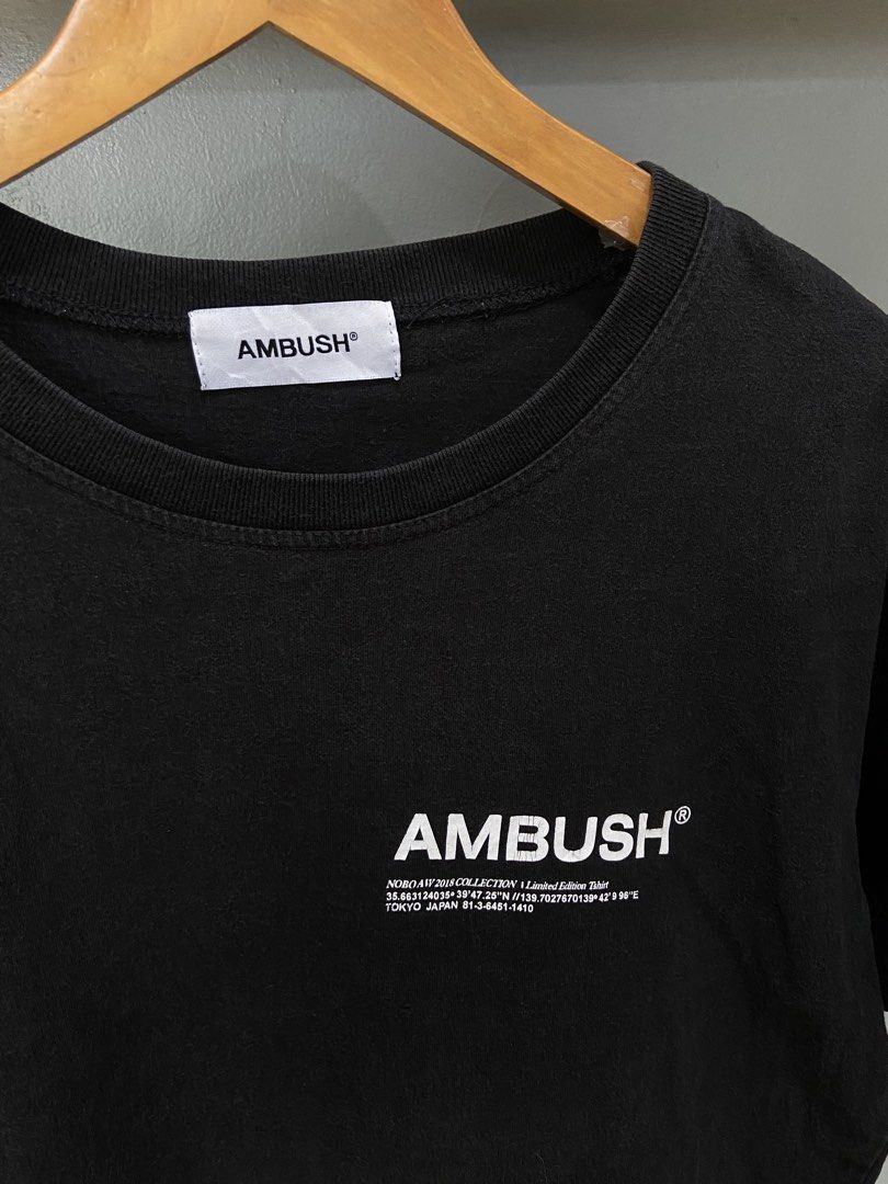 Ambush limited edition Tee (Category: Tshirts & Polo Shirts ) located in Panabo. Submitted by thrifty.red (Listing ID 1468351968, Image 2). Description: width:21 length:27.5 9.5/10 color rate no issue.