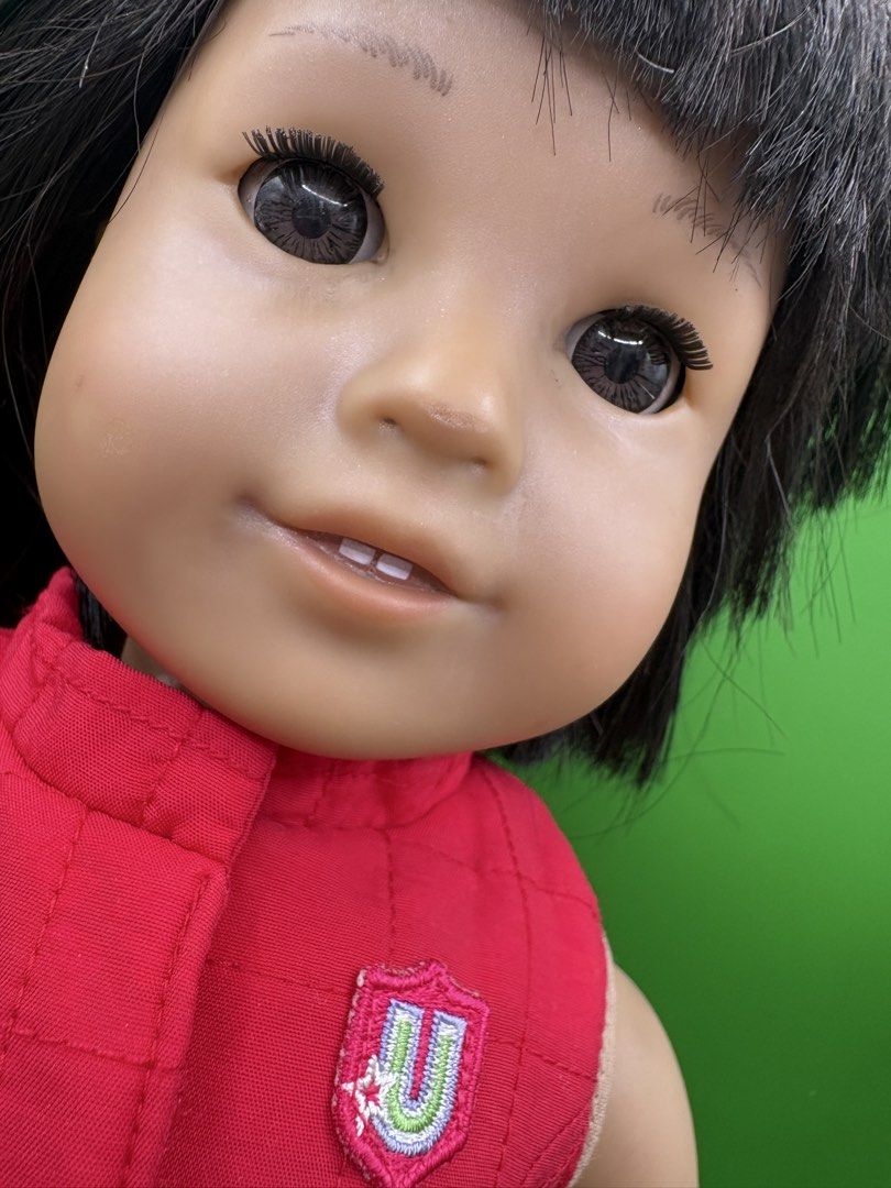 American girl doll (Category: Action & Battle Toys) located in Echague. Submitted by tentenheartph (Listing ID 1468337812, Image 3). Description: Preloved from US What you see is what you get Some minor scratches on her nose and some in cheeks Cut hair No bite Original American girl doll clothes No body stitches Please manage your expectations Buy at your own risk .