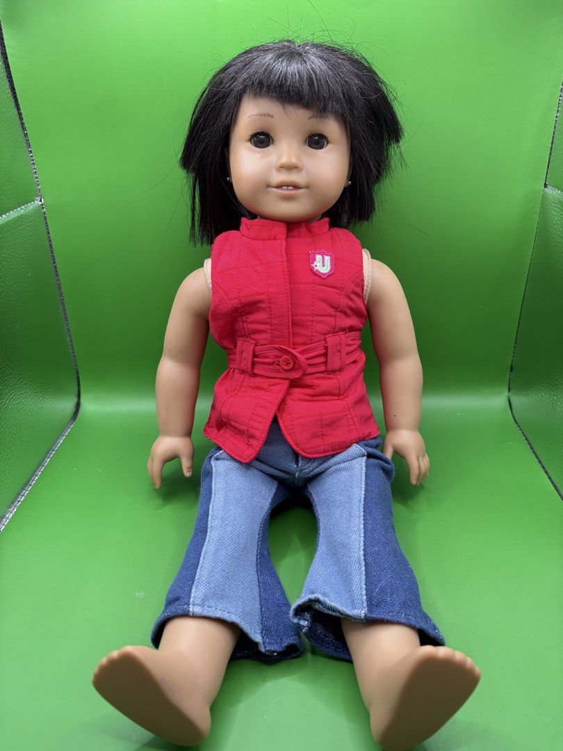 American girl doll (Category: Action & Battle Toys) located in Echague. Submitted by tentenheartph (Listing ID 1468337812, Image 1). Description: Preloved from US What you see is what you get Some minor scratches on her nose and some in cheeks Cut hair No bite Original American girl doll clothes No body stitches Please manage your expectations Buy at your own risk .