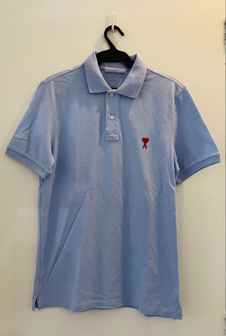 AMI De Coeur polo shirt, (Category: Luxury Apparel) located in Quezon City. Submitted by yassismom (Listing ID 1468306867, Image 1). Description: used once good as brand new sz L fits M to L guaranteed authentic (note: I cut the side tag bcoz it felt itchy), brand new retails 15K+.