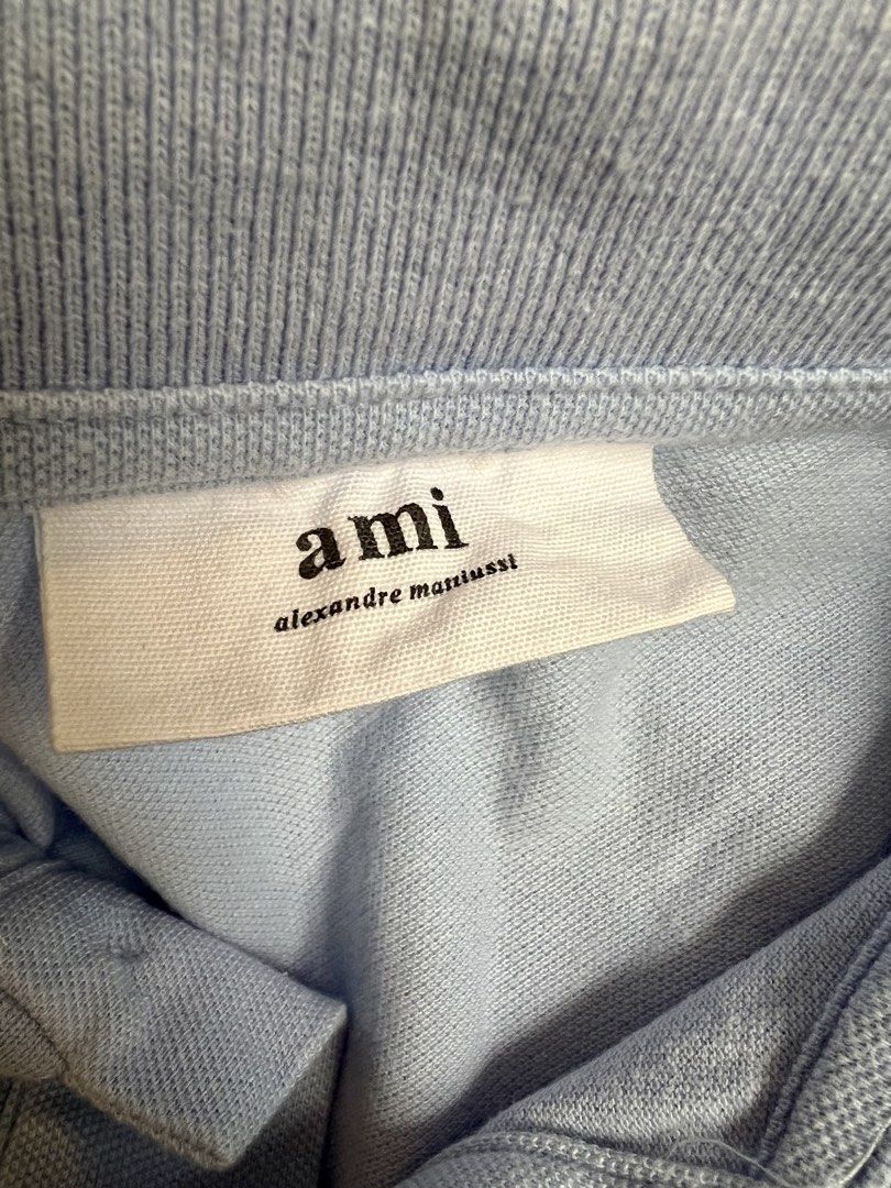 AMI De Coeur polo shirt, (Category: Luxury Apparel) located in Quezon City. Submitted by yassismom (Listing ID 1468306867, Image 3). Description: used once good as brand new sz L fits M to L guaranteed authentic (note: I cut the side tag bcoz it felt itchy), brand new retails 15K+.