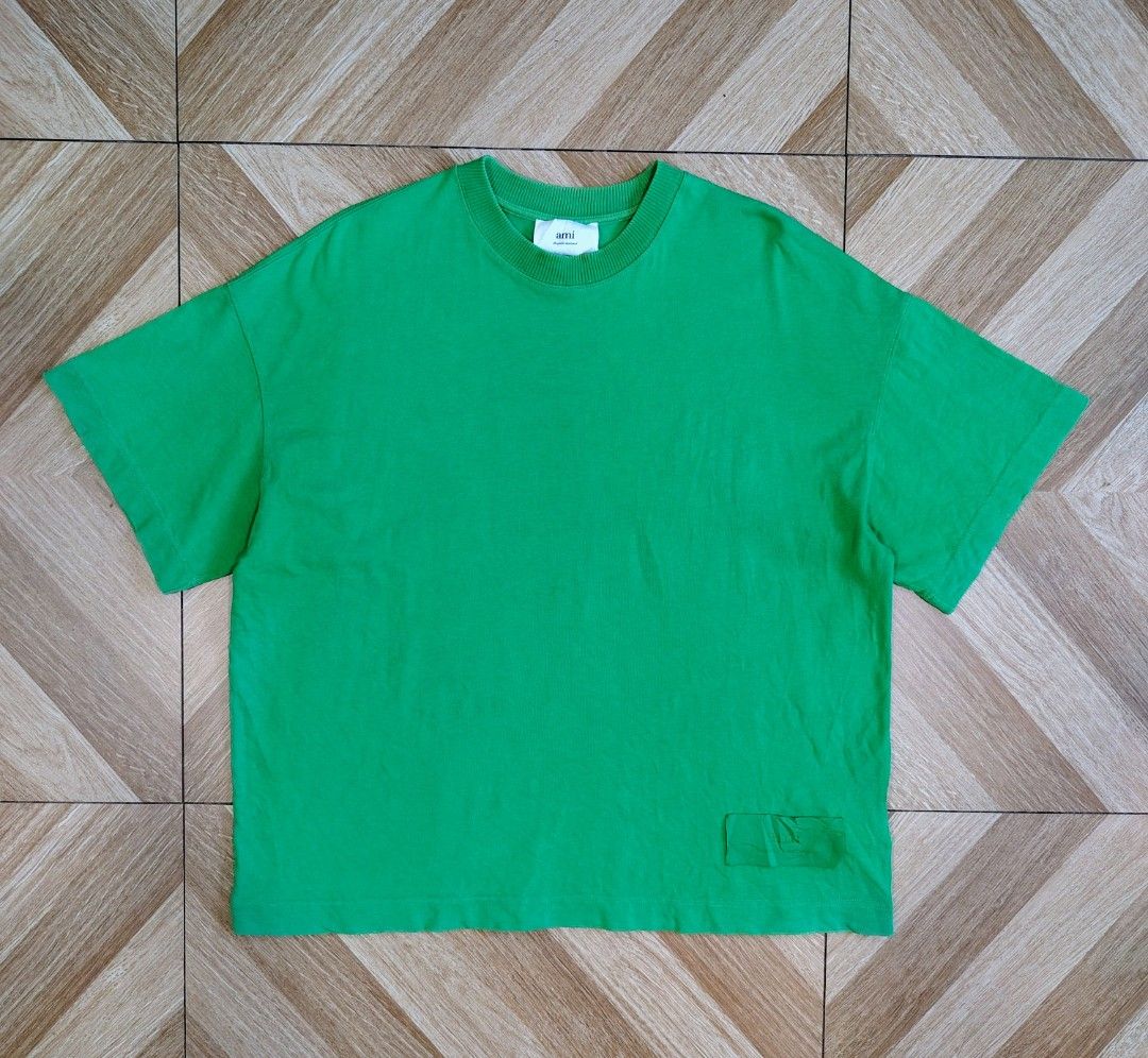 AMI GREEN PATCH SHIRT (Category: Tshirts & Polo Shirts ) located in Marikina City. Submitted by kingdrel (Listing ID 1468354009, Image 1). Description: AMI GREEN PATCH SHIRT W 25 L 27 VERYGOOD CONDITION NO ISSUE COLORATE 9.5-10.