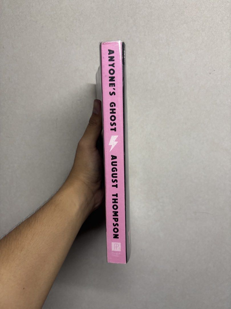 Anyone's Ghost by August Thompson Novel (Category: Storybooks) located in Cabuyao City. Submitted by john.sellsthings (Listing ID 1468393111, Image 2). Description: - Title: Anyone's Ghost by August Thompson - Publisher & Year: Penguin Press, 2024 - Edition: International paperback edition - Genre: Contemporary fiction novel set in rural New England and New York City - Condition: Clean pages inside, with slight shelf wear on the covers and spine,