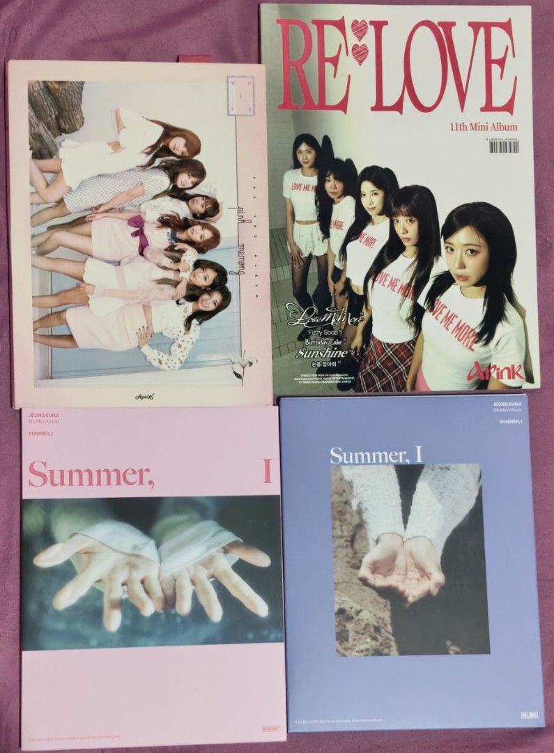 Apink & Eunji Albums (Category: K-Wave Merchandise) located in Porac. Submitted by vnicahy (Listing ID 1468483721, Image 1). Description: pink memory - pb & cd - 300 relove - pb, cd & sticker set - 200 summer i - complete inclusions except pc - 200 each mop gcash mod jnt loc pampanga.