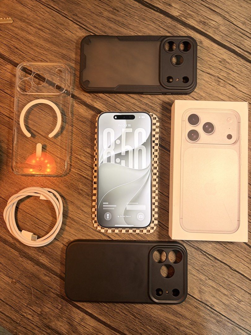 Apple iPhone 17 Pro 256GB Silver 100 percent 🔋 (Category: iPhone 17 Series) located in Pasig City. Submitted by berm_yan (Listing ID 1468417628, Image 2). Description: FOR SALE: iPhone 17 Pro 256GB Silver 🤍📱 💰 Price: ₱62,000 (Fixed) 📱 iPhone 17 Pro – Silver 💾 256GB Storage 🔋 100% Battery Health 🔄 132 Battery Cycle Counts 📦 Inclusions: • Original box • Original charging cable • 3 cases 📍 RFS: Switching to iPhone 17 Air ✨ 📍 Meet-up only 