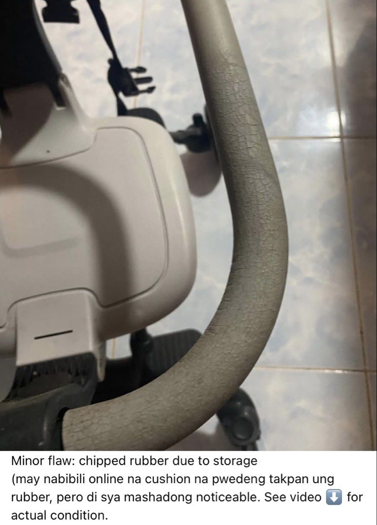 Apruva Foldable Stroller with Cushion (Category: Strollers) located in San Pedro. Submitted by chinitagrace21 (Listing ID 1468293870, Image 3). Description: - Brand: Apruva Foldable Stroller - Condition: Good working condition, bought almost 4k at the mall - Features: Compact, travel-friendly, sturdy build, and smooth glide wheels - Freebie: Includes a free grey cushion worth 400+ pesos - Flaws: Chipped rubber on the handlebar due to storage (can
