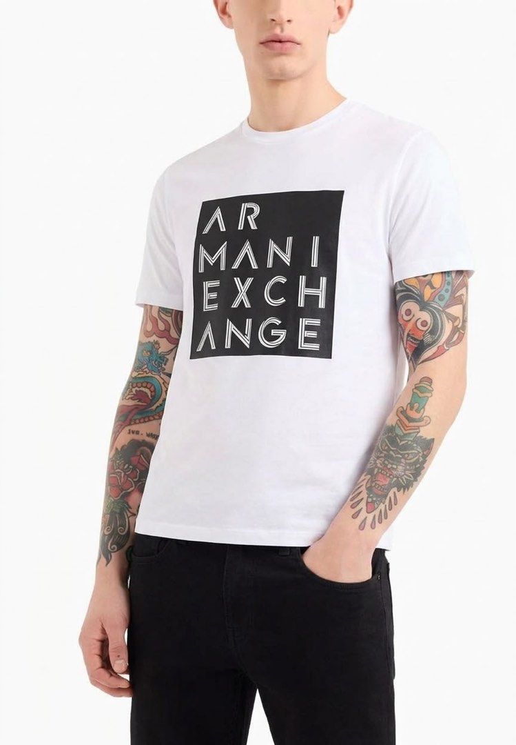 Armani Exchange White T Shirt (Category: Tshirts & Polo Shirts ) located in Bacolod City. Submitted by thriftppy_ (Listing ID 1468413061, Image 1). Description: ARMANI EXCHANGE Size: Small Width: 19 Length: 27 Color rate: 9.8/10 Condition: Excellent near new Issue: None DM for sure buyers 📥 Mode of payment:GCASH, BANK TRANSFER Unli vouch and vc for safety transaction. 📌Color may vary due to lighting📸 📦 Shipping via JNT EXPRESS🚚 📍Location: B