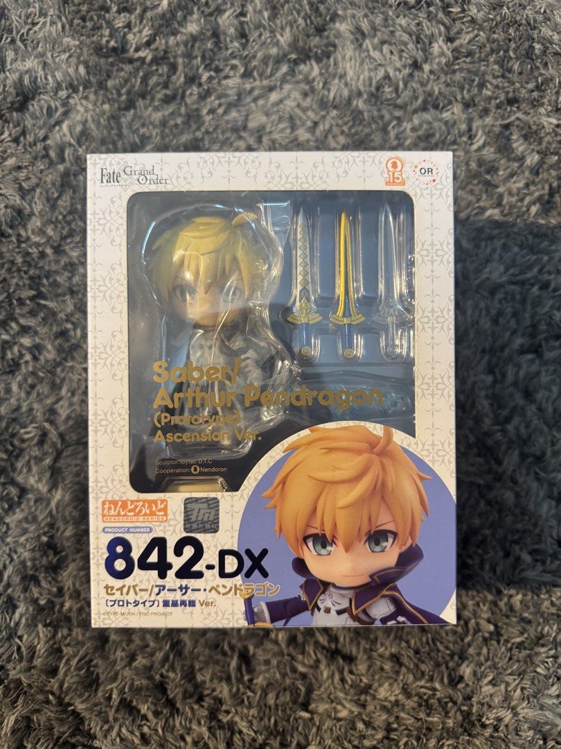 Nendoroid Arthur Pendragon 842 DX (Category: Figurines & Statues) located in Quezon City. Submitted by kitsune.no.mori (Listing ID 1468286625, Image 1). Description: -Arthur Pendragon -Fate Grand Order -Nendoroid 842 DX -Good Smile Company -Authentic; Beware of fakes! -Sealed Box -Shipping from Quezon City.